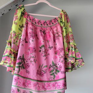 🌺Colleen Lopez Off The Shoulder floral Blouse NWOT